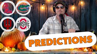 OHIO STATE VS INDIANA OLE MISS VS FLORIDA PREDICTION [upl. by Drusus]