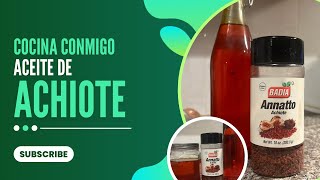 Como preparar aceite de achiote en casa fácil y rápido [upl. by Leola]