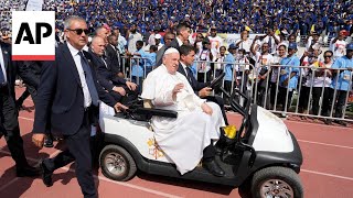 Pope delivers remarks at an event for young people in Papua New Guinea [upl. by Montanez107]