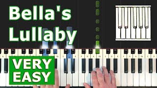 Bellas Lullaby  Piano Tutorial VERY EASY  Twilight  Sheet Music Synthesia [upl. by Pinchas]