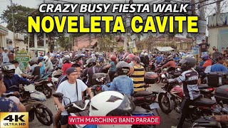 Crazy Busy Fiesta Walk in Noveleta Cavite Philippines 4K [upl. by Ahsaya]