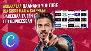 Akkaataa youtube banner itti hojjetan  Easy Canva Tutorial Making a YouTube Banner in Minutes2024 [upl. by Pump]