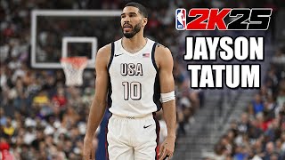 How to make the best Team USA TwoWay 3Level Shot Creator Jayson Tatum Build in NBA 2K25 [upl. by Metzger924]