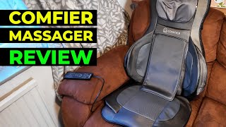 Comfier Shiatsu Neck and Back Massager Review So many functions [upl. by Reldnahc]