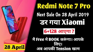 Redmi Note 7 Pro Next Sale On 28 April 2019  Cod Stock 6128 GB Red And Black Variant [upl. by Trish]