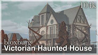 Bloxburg  Victorian Haunted House Speedbuild exterior [upl. by Kwon]