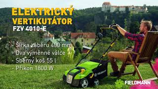 Fieldmann  Elektrický vertikutátor [upl. by Ahsiemak]