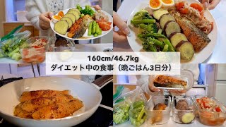 【14kg達成🔥】ダイエット中のリアル3日間の食事🍱👩‍🍳｜野菜ストックで作るワンプレートサラダ3日分🥗🍽｜サラダレシピ｜Healthy Salad Recipes For Weight Loss [upl. by Azar]