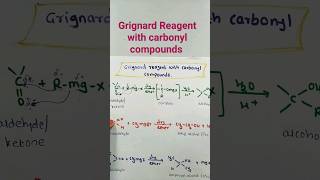 Grignard reagent react with carbonyl compounds l organic chemistry class 12 chemistry education [upl. by Paff]