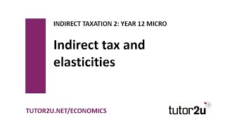 Indirect Taxes  Elasticities  Economics Revision [upl. by Lerim]