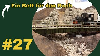 Ich gestalte das Bachbett  Erdrutsch  Spur 0  Modelleisenbahn [upl. by Dareg]