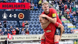 Falkirk 40 Stenhousemuir  Highlights  The Bairns top Group B with a convincing win [upl. by Bouton]