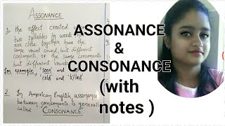 Assonance and consonance  explained in hindi and english  with proper examples and notes [upl. by Luwana672]