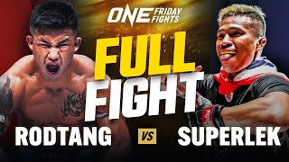 Biggest Fight In Muay Thai History 🔥 Rodtang vs Superlek  Full Fight [upl. by Artapoelc145]