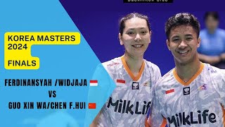 FerdinansyahGloria Widjaja 🇮🇩 Vs Guo Xin WaChen Fang Hui 🇨🇳  Korea Masters 2024  FINAL [upl. by Annahsad304]