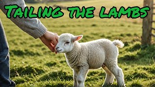 LAMBING VLOG  EASY TAILING TECHNIQUE [upl. by Gelman]