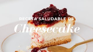 CHEESECAKE DE FRESA SALUDABLE Michela Perleche [upl. by Rednaeel96]