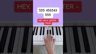 Hey Soul Sister  Train Piano Tutorial heysoulsister easypianotutorial pianoshorts [upl. by Ennaylime]