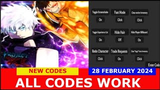 NEW CODES 🔥Update 1🔥 Project XL ROBLOX  ALL CODES  FEBRUARY 28 2024 [upl. by Sontich]