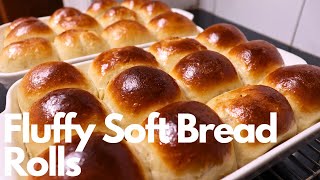 Fluffy soft bread rolls  Buns recipe  Dinner rolls recipe [upl. by Nnayecats257]