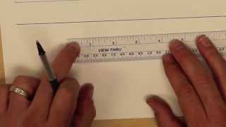 Drawing Tutorial  Using a Ruler [upl. by Ayalat]