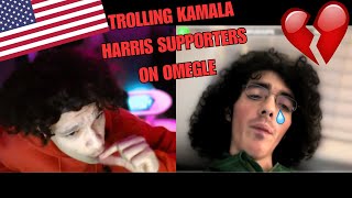 trolling kamala harris supporters on omegle [upl. by Dasi]