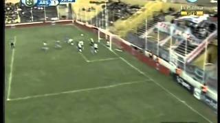 Chilena de Lisandro López  Olimpo vs Arsenal  Apertura 2011 [upl. by Nahtanod]