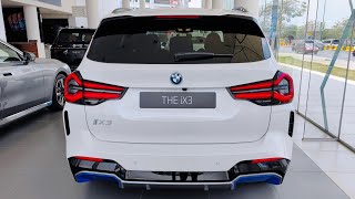 First Look  2023 BMW iX3 M Sport  Electric SUV  White Color [upl. by Essej]