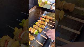 The best buffalo chicken kebab Blackstone grilled food [upl. by Meehyrb462]