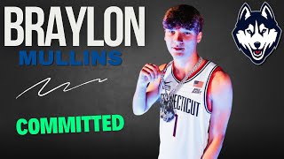 COMMIT Braylon Mullins Commits To UConn [upl. by Tawnya]