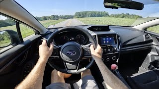 2023 Subaru CrossTrek 6 Speed Manual POV Drive Impressions and ASMR [upl. by Ymma]