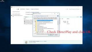 How to Enable DirectPlay in Windows 10 [upl. by Anividul]