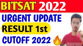 Bitsat 2022 1st iteration result 🎉🎉 bitsat2022 bitsat bitspilani bits [upl. by Aisile]