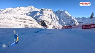 AUDI FIS SKi World Cup  Val DIsere 🇫🇷 women downhill Dec 16 2023  the race course [upl. by Elvie]