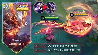 MOSKOV BEST 1 HIT BUILD AND EMBLEM 2024 must try  Mobile Legends [upl. by Annmaria97]