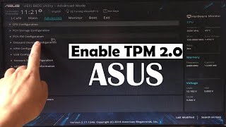 Enable TPM 2 0 in Windows 10 [upl. by Harad]