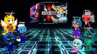 Mlp villains react to Galactus vs Unicron Death Battle [upl. by Ciapas]