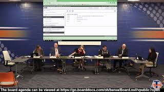 Berea City Schools Board of Education Meetings [upl. by Stetson]