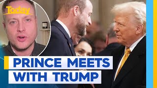 Prince William and Donald Trump meet at Notre Dame Cathedral reopening  Today Show Australia [upl. by Ajroj]