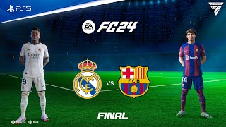 FIFA 24  Real Madrid vs Barcelona  Supercopa de España Final 2324 Full Match  PS5™ 4K60 [upl. by Yelrebmyk421]