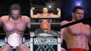 SHAWN MICHAELS VS CHRIS BENOIT VS TRIPLE H WRESTLEMANIA 20 REMATCH WWE DAY OF RECKONING [upl. by Selinda]