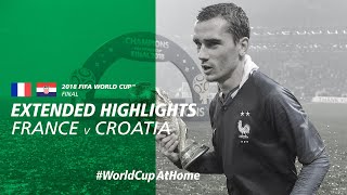 France 42 Croatia  Extended Highlights  2018 FIFA World Cup Final [upl. by Esetal221]