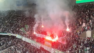 Hammarby  Halmstad 10 2024 Till minne av Spjuvern  Pyro [upl. by Derag]