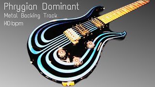 Metal Backing Track 140bpm  Phrygian Dominant [upl. by Bannasch138]