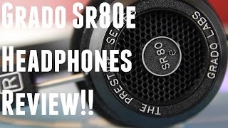 GRADO SR80e Headphones Review Better than Beats Sony and Bose [upl. by Norrehs]