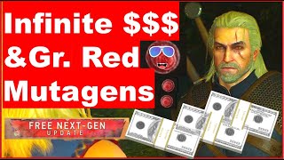 Infinite  amp RED MUTAGENS Glitch for the Witcher 3 NEXTGEN Update 400 GREATER RED witcher3 [upl. by Akeme260]