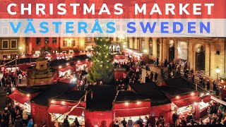 Christmas Market in Västerås Sweden 😍 [upl. by Yuji869]