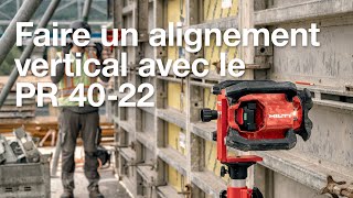 Comment faire un alignement vertical avec le laser rotatif PR 4022 [upl. by Aira]