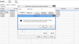 Rewizor GT  Naliczenie i wydruk amortyzacji za miesiąc [upl. by Elata983]