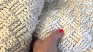 Basket weave Crochet blanket Im finally done [upl. by Tamra]